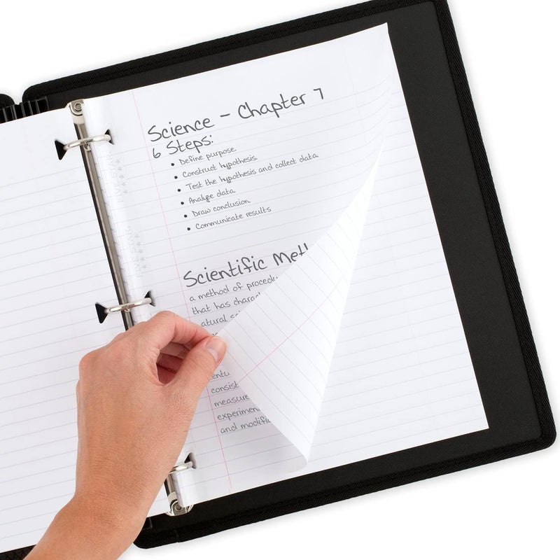 Five Star Loose Leaf Paper, Notebook Paper, Wide Ruled Filler Paper, Reinforced, Fights Ink Bleed, 8 x 10.5, 80 Sheets (150002-23), White (Pack of 3) - Image 2